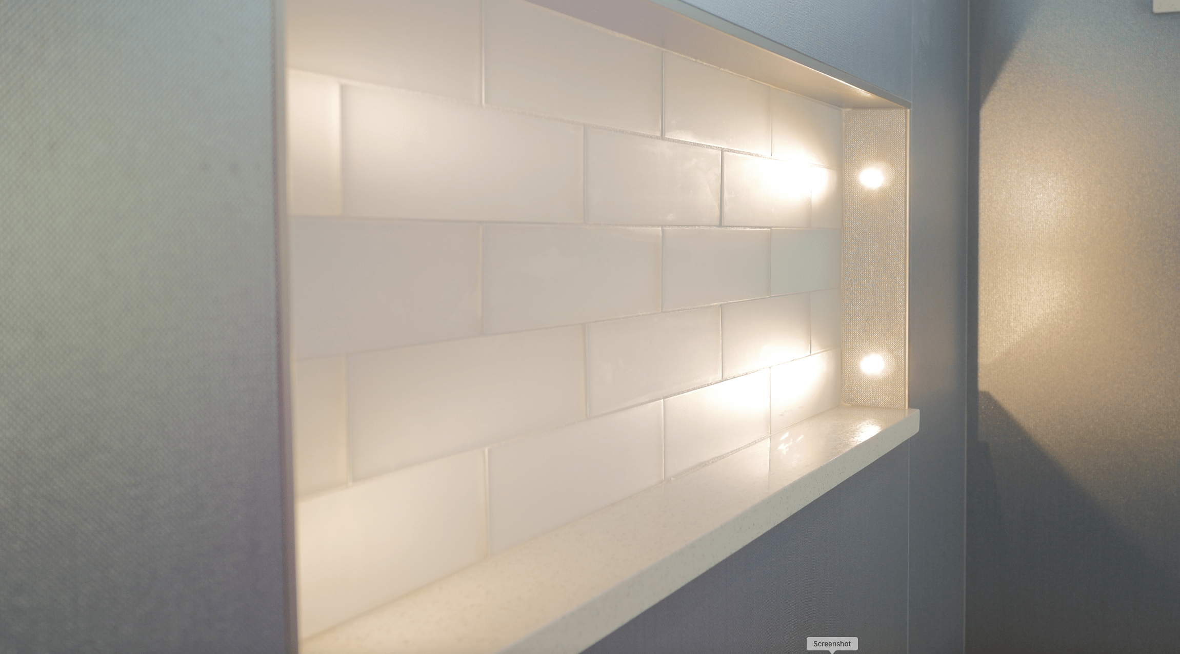 Lucarne LED Niche Lights - Custom Master Bathroom by New Creations